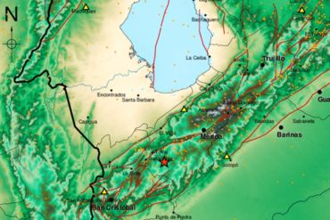 ¡LO ÚLTIMO! Registran fuerte sismo de 4.0 grados de magnitud en Tovar, estado Mérida