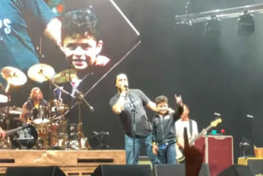 ¡QUÉ NIVEL! El niño venezolano que se la comió tocando la batería en un concierto de Foo Fighters (+Videos)