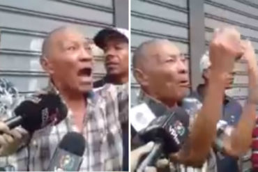 ¡DOLOROSO! El contundente testimonio de un abuelo en las afueras de la Cruz Roja (+Video)