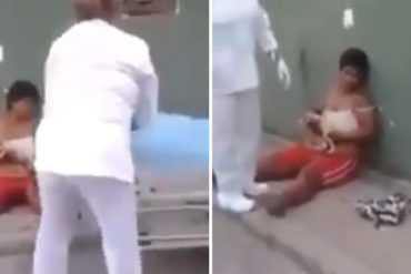 ¡TRISTE! Hallan a mujer con un bebé recién nacido en plena calle (+Video fuerte)