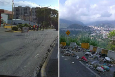 ¡QUÉ CONVENIENTE! A última hora “medio limpian” las calles desastrosas de Trujillo para recibir a Maduro (+Foto)