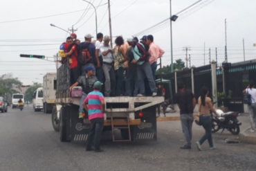 ¡QUÉ DESGRACIA! Murió al caer de un transporte de pasajeros improvisado en Carabobo