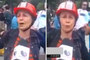 ¡CONMOVEDOR! Abuela se fue a las calles a protestar: «Si me voy a morir de hambre prefiero hacerlo luchando» (+Video)