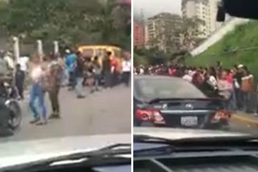 ¡ENTÉRESE! Multitud colapsa entrada a Terrazas del Ávila esperando por venta de comida en Abastos Bicentenario (+Video)