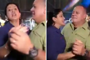 ¡SE PASARON! Diosdado y Marleny, la pareja sancionada, siguen “el ejemplo” que Maduro dio y bailan sobre las ruinas del país (+Video)