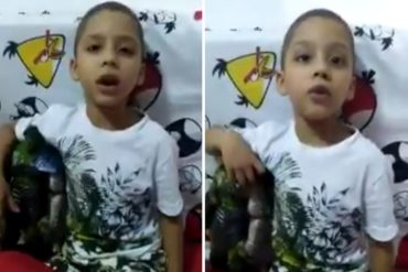 ¡DOLOROSO! Niño de 6 seis años pide ayuda para enfrentar el cáncer: «¿Pueden compartir mi historia?» (+Video)