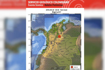 ¡ENTÉRESE! Fuerte sismo de 5.7 de magnitud sacude zona fronteriza de Colombia (se sintió en Táchira)