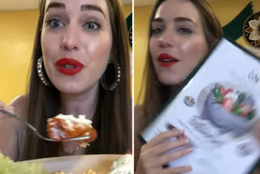 ¡PERO QUÉ DESCARO! La youtuber ex chavista Gladys Seara se goza Miami probando comida mexicana (+Video)