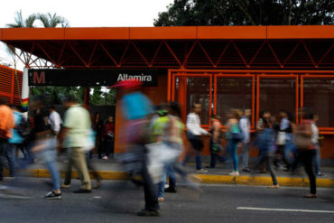 ¡SE LO MOSTRAMOS!  Así quedó la estación del metro Altamira tras el chaparrón que cayó en Caracas (+Foto)