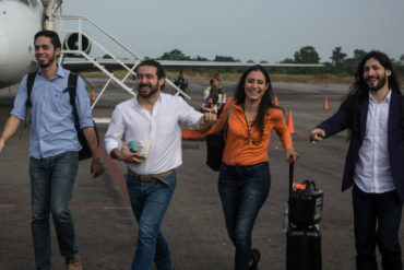 ¡SE LO MOSTRAMOS! Así recibieron en San Cristóbal a Daniel Ceballos, José Vicente García y a Renzo Prieto (+Video +Fotos)