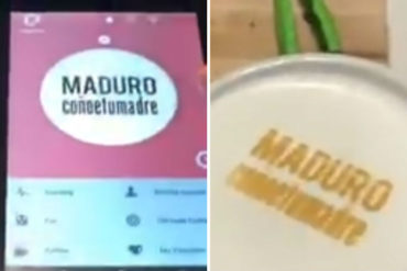 ¡NO SE LO PIERDA! La máquina que imprime la frase “Maduro coñ* ‘e tu madre” en tu café (+Video + No le gustará a Nico)