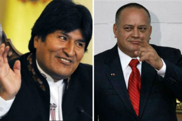 ¡ARRASTRADO! El jaleti mensaje con el que Evo Morales celebró el nuevo enchufe de Diosdado