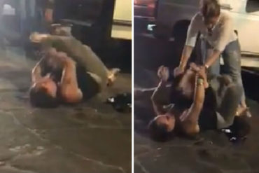 ¡QUÉ VERGÜENZA! Vea la pelea que protagonizaron dos funcionarias del Cicpc a las afueras de una discoteca en Maracaibo (+Video)