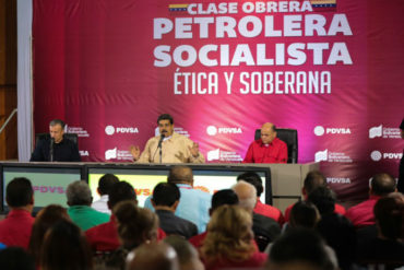 ¡EN SU CARA! Trabajador de Pdvsa se sinceró con Maduro en pleno acto: “Muchas veces trabajamos sin zapatos, sin bragas y sin lanchas” (+Video)
