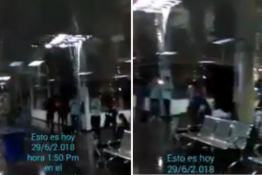 ¡SE LO MOSTRAMOS! Aeropuerto de Puerto Ordaz no se salvó del chaparrón que cayó (+Vea cómo quedó) (+Video)