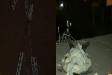 ¡TRÁGICO! Venezolano en Perú murió al caer de una antena cuando reparaba conexiones de Internet (+Video)