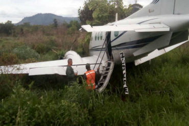 ¡LO ÚLTIMO! Decomisan en Venezuela aeronave usada para narcotráfico y detienen a dos mexicanos