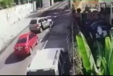 ¡SE LO MOSTRAMOS! Captan en cámaras presunto intento de secuestro en Caracas (+Videos)