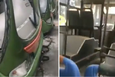 ¡QUÉ DESASTRE! Flota de autobuses de «Metrobús» se encuentran en total abandono mientras el pueblo sufre a diario en las «perreras» (+Video)