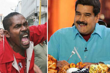 ¡LE PEGÓ LA PATRIA! Chavista indignado por los precios se las canta a Maduro y su combo: “Ustedes están bien alimentados y hasta gorditos”