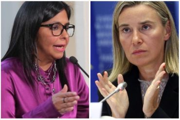 ¡PICADA! Delcy Eloína tras ser sancionada: «Autorizo a Federica Mogherini para disponer de bienes a mi nombre, que no existen»