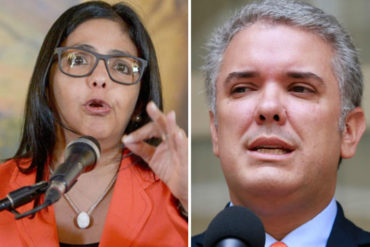 ¡CUÁNTO CINISMO! “Es una insensatez salvaje”: la histeria de Delcy Rodríguez contra Iván Duque tras ordenan el cierre de frontera