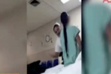 ¡DEPLORABLE! Video captura el momento en que una enfermera maltrató y golpeó a una niña de 11 años