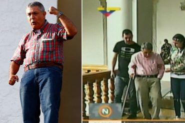 ¡VEA! La dolorosa imagen del general Vivas llegando la Casa Amarilla: en prisión recibió paliza que complicó su salud (+Video)