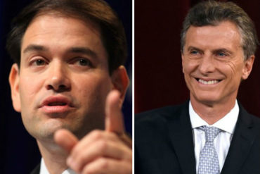 ¡SEPA! Marco Rubio aplaudió de pie el gesto de Mauricio Macri con los venezolanos «desplazados» en Cúcuta