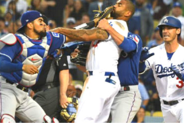 ¡NO SE LA PIERDA! La tángana del venezolano Robinson Chirinos tras una jugada en el home (+Video)