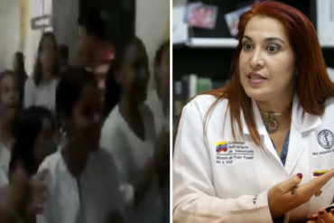 ¡DE FRENTE! Trabajadores del Hospital Clínico Universitario se alzaron contra Antonieta Caporale: “Fuera, fuera” (+Video)