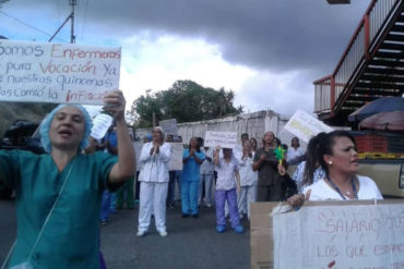 ¡MANTIENEN SU LUCHA! Enfermeras de frente con la protesta: “Iremos a Plaza Caracas a ver si el ministro nos oye”