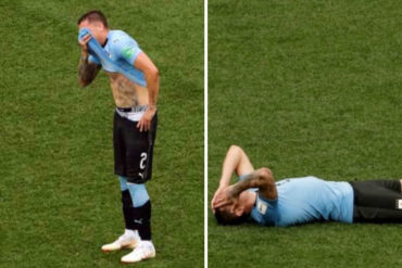 ¡QUÉ DOLOR! Este futbolista rompió a llorar en pleno partido ante la inminente eliminación de Uruguay (+Video conmovedor)
