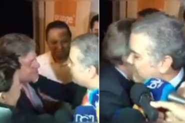 ¡CONMOVEDOR! El emotivo abrazo entre Iván Duque y el padre de Leopoldo López (+Video)