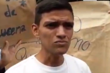 ¡QUÉ DOLOR! El triste testimonio de un enfermero en protesta: “El sueldo no alcanza para comer, hoy no he podido desayunar” (+Video)