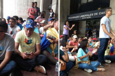 ¡SE QUEJAN DE LA ECONOMÍA! 150 Jóvenes de ProCiudadanos están en huelga de hambre frente a la Defensoría del Pueblo (+Fotos +Video)