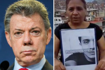 ¡SE LAS CANTÓ! Madre de Lorent Saleh responsabilizó a Juan Manuel Santos por «crímenes» contra su hijo (+Video)