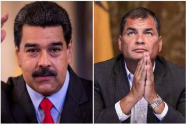 ¡SE HABÍA TARDADO! Maduro se solidarizó con Rafael Correa tras ser procesado por caso de secuestro en Ecuador