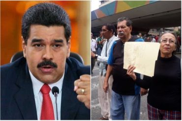 ¡ESTÁN HARTOS! “Maduro, págame mi v*rga completica”: el cartel que dedicaron a Nico los pensionados por pago fallo