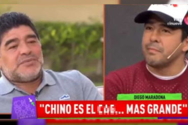 ¡OTRO SHOW! Un iracundo Maradona insultó a su sobrino en pleno programa de TV: «Ladrón, cag*n y cara de mierd*» (+Video)