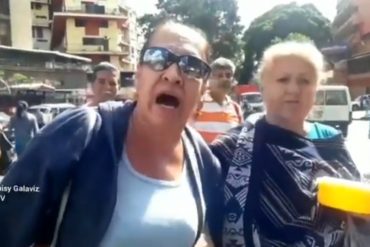 ¡DURA! “Desgraciado”: abuela amotinada descarga con furia a Maduro porque solo pagan 2 millones a pensionados (+Video)