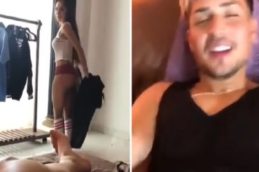 ¡QUÉ FUERTE! Rosmeri y Arán calentaron las redes con este video HOT que filmaron en la intimidad (+pezones y nalgas a la vista)