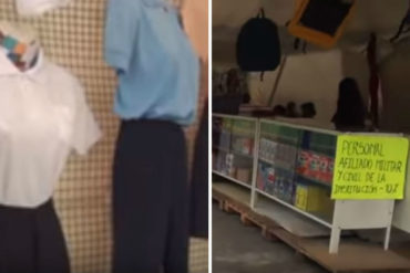 ¡POR LAS NUBES! Los infartantes precios de uniformes y útiles escolares en el Círculo Militar de Caracas (+Video)