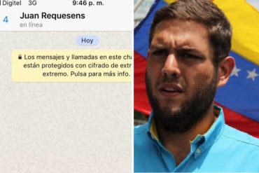 ¡ANDAN DESATADOS! Denuncian que funcionarios habrían activado el Whatsapp de Juan Requesens