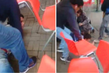 ¡VEA! El momento en el que la policía peruana atrapó a 5 venezolanos acusados de intentar asaltar centro comercial (+video impactante)