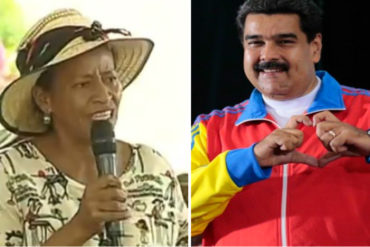 ¡CERO DIGNIDAD! La jalada de una campesina a Maduro: «Somos revolucionarios, comeremos piedras pero rendirnos jamás (+Video)