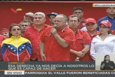 ¡MÁS DRAMA! Diosdado: «Lo que hicieron contra Maduro no fue intento de magnicidio, fue un magnicidio en grado de frustración» (+Video)