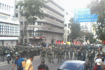 ¡LA BURLA! Campesinos marcharon hasta Caracas para reunirse con Maduro pero la GNB no los dejó llegar a Miraflores (+Fotos+Video)