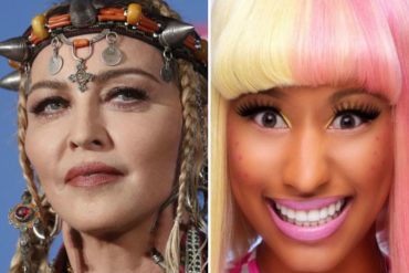 ¡MÍRELO! Madonna y Nicki Minaj se besaron en los MTV VMAs y las redes ardieron (+Video)