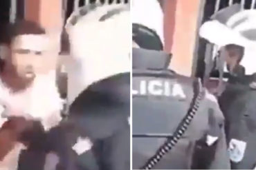 ¡INDIGNANTE! Instantes en que efectivos de la policía de Ecuador arremetieron contra un venezolano (+Video)